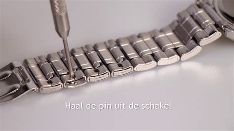 horloge kleiner maken|horlogeband inkorten video.